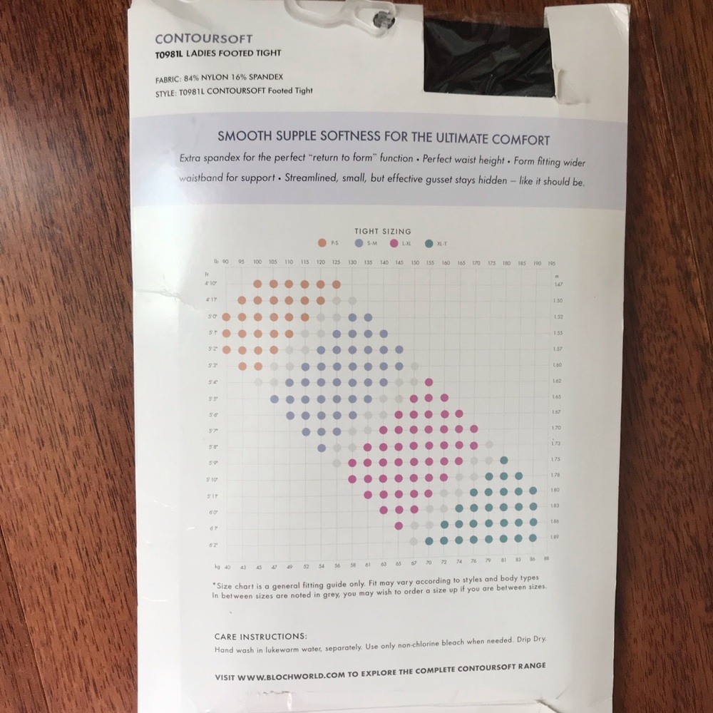 New Bloch Ballet tights Size Small